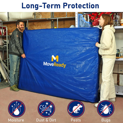 MoveReady Double Mattress Cover for Moving, Mattress Storage Bag