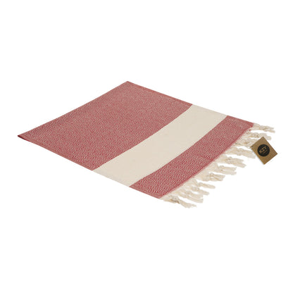 KZY LONDON Turkish Hand Towel Set of 2 - Towel for Kitchen and Bathroom - 50x100cm, 18,5x40 Inches