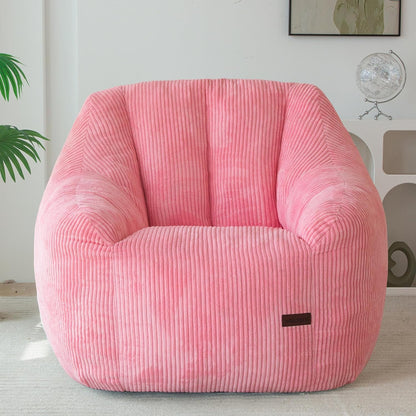 MAXYOYO Bean Bag Chair for Adults or Children, Soft Floor Single with Filling, Comfy Bean Bag Sofa with Back Support, Accent Chair