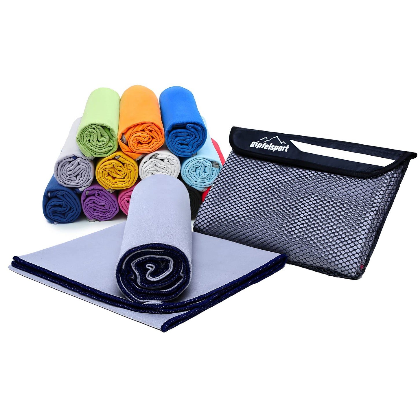 gipfelsport Microfibre Towel 1x M(110x50cm) Grey