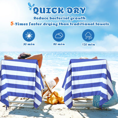 Anavasi Microfibre Beach Towels for Adults, 1 Pack 180 x 90cm 100% Recycled