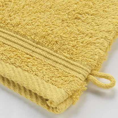 Douceur d'Intérieur, Mimosa 1801475 Face Cloths 15 x 21 cm 100% Cotton Pack of 2