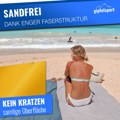 gipfelsport Microfibre Towel Yellow 1x XL(180x80cm)