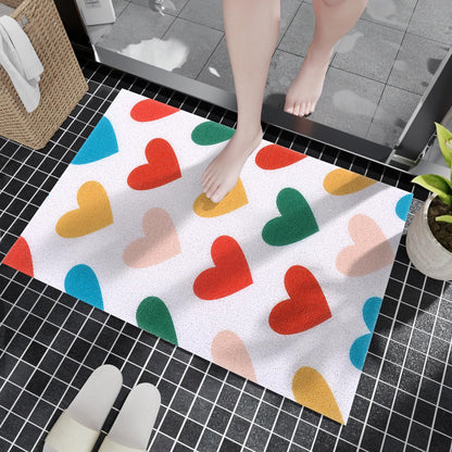 LY4U Shower Mat Non Slip, Soft PVC Loofah Shower Bath Mat for Bathroom Floor, Anti Slip Bathroom Mat for Elderly, Quick Dry