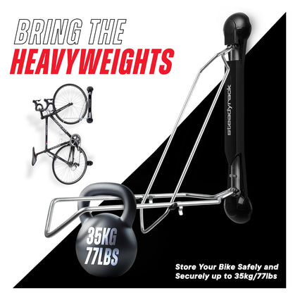 Steadyrack Bike Racks - Classic Rack - Wall Mounted Bike Rack Storage Solution for Your Home, Garage, or Bike Park