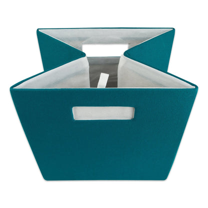 DII Poly-Cube Storage Collection Hard Sided, Collapsible Solid, Large, Teal