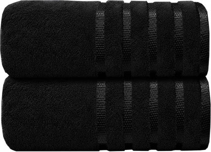 Casabella Luxury Bath sheets 90x180 cm 100% Cotton - Pack of 2 Bath Towels Large Set Clearance - Soft Highly Absorbent Bathroom Towels