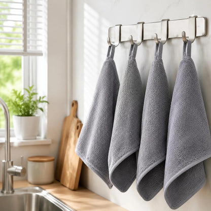 Jenck 40×40cm Microfiber Cleaning Cloth Grey Multipurpose Towel
