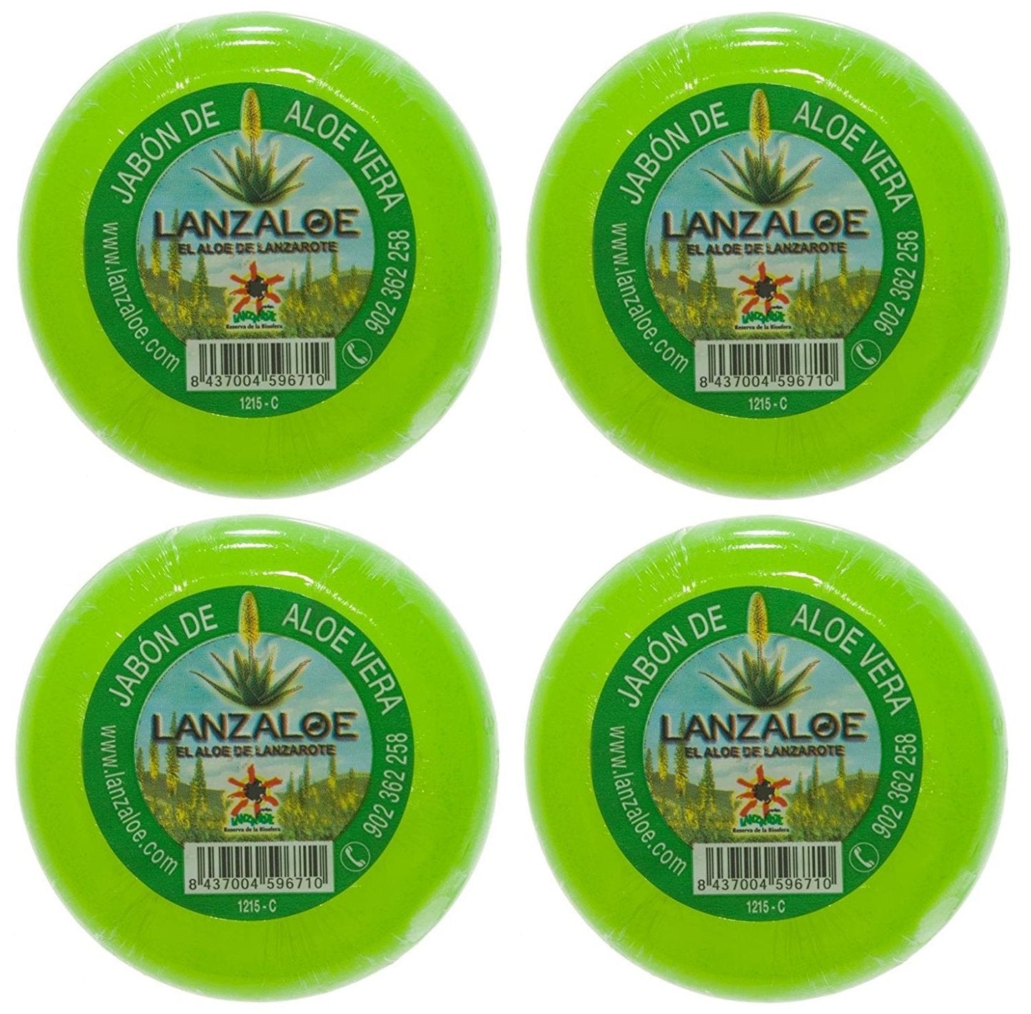 Lanzaloe Aloe Vera Soaps 100g Pack of 4