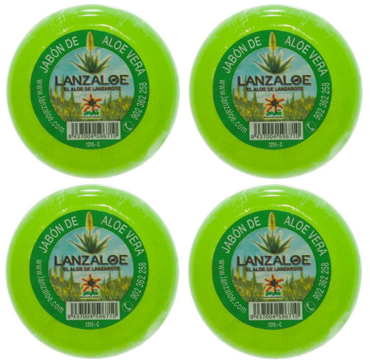 Lanzaloe Aloe Vera Soaps 100g Pack of 4