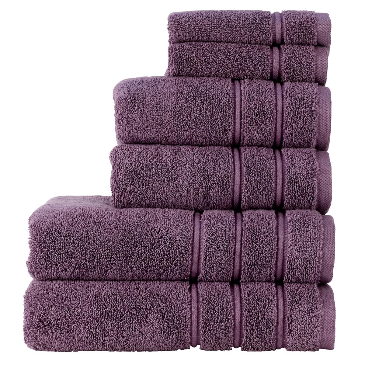 Christy Antalya Large Bath Towels | Set of 6 | 100% Turkish Cotton | 600GSM | Soft Plush Luxury Towel Set