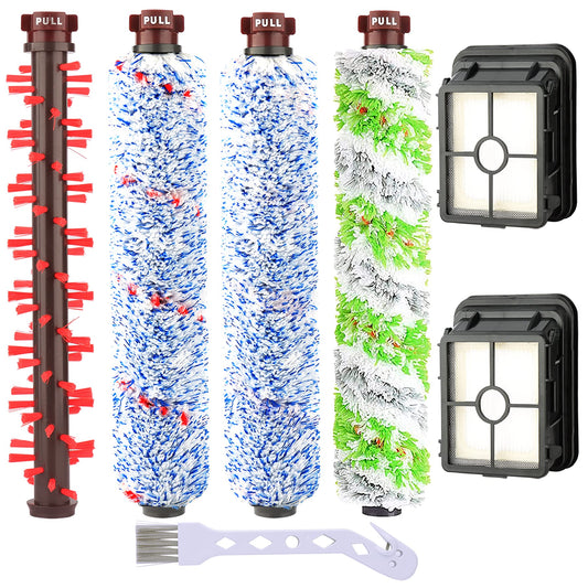 Accessories for Bissell Crosswave 3-In-1, 1 Multi-Surface Brush +1 Pet Pro Roller Brush +1 Carpet Brush +1 Floor Brush +2 Filters for Bissell