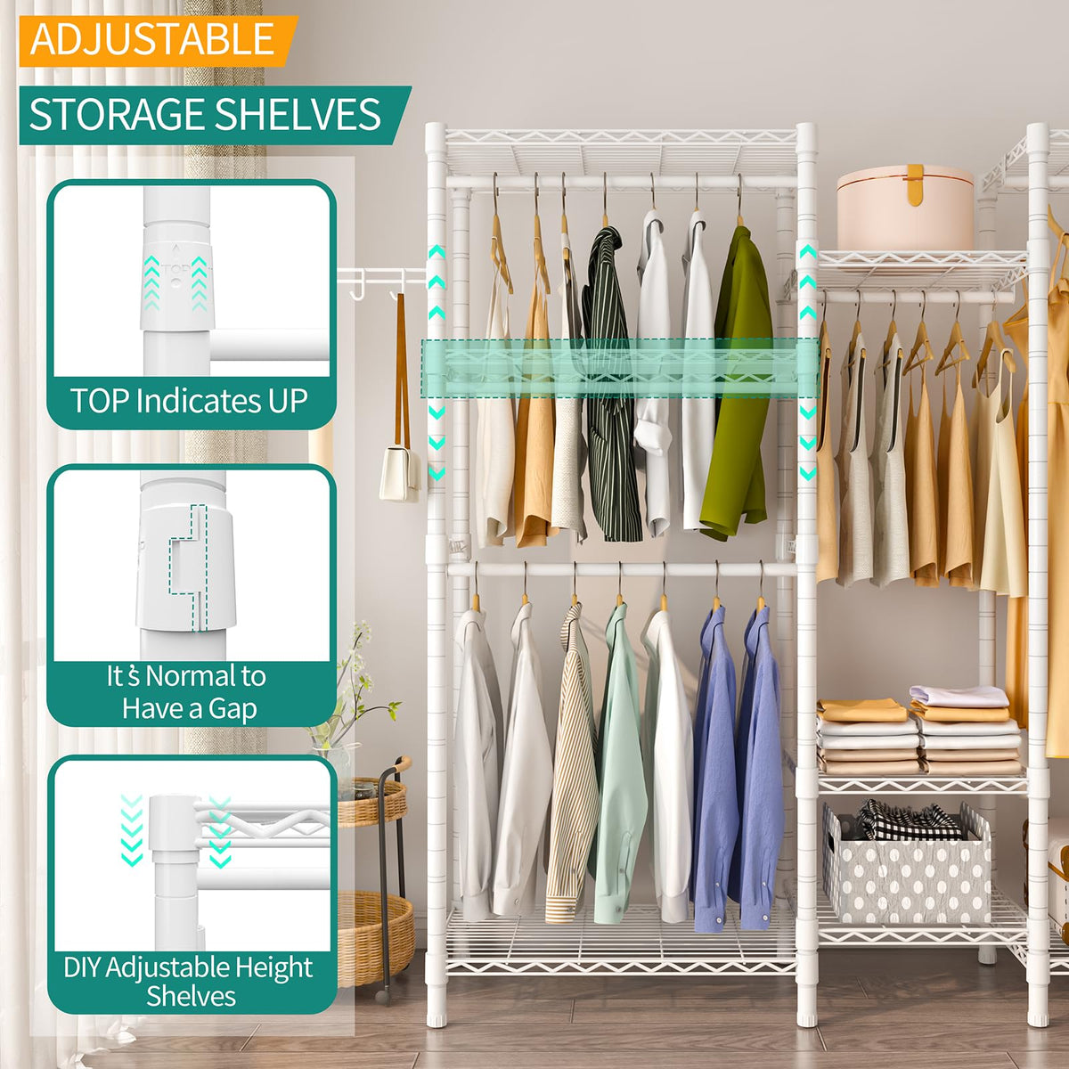 Exglobol Heavy Duty Clothes Rails,