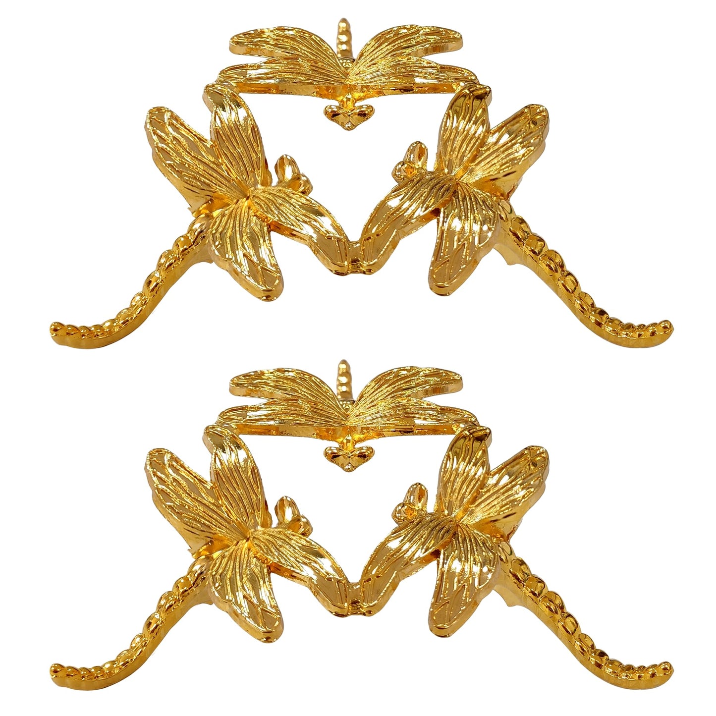 TUYOBG 2PCS Metal Crystal Ball Stand Gold – for Displaying Crystals