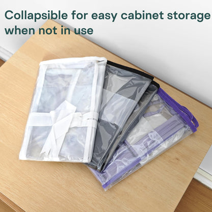 Clothes Storage Bags Foldable Storage Bag, 22L Clear Storage Bags for Clothes, and Blanket Storage Bag for Bedding, CDs, Blankets, Comforters