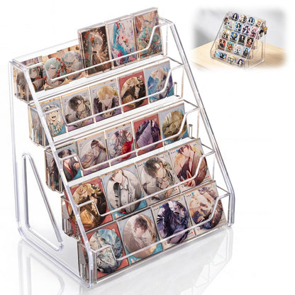 Trading Card Display Stand,5 Tier12" Card Stands for Display,No Wobble