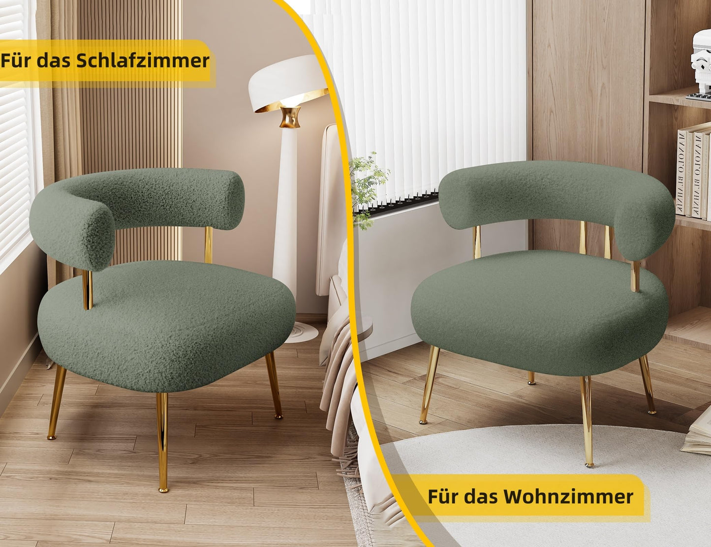 VANTEN Armchair, Dressing Table Chair, Cosy for the Armchair, Living Room, as Stool Dressing Table or Teddy Chair