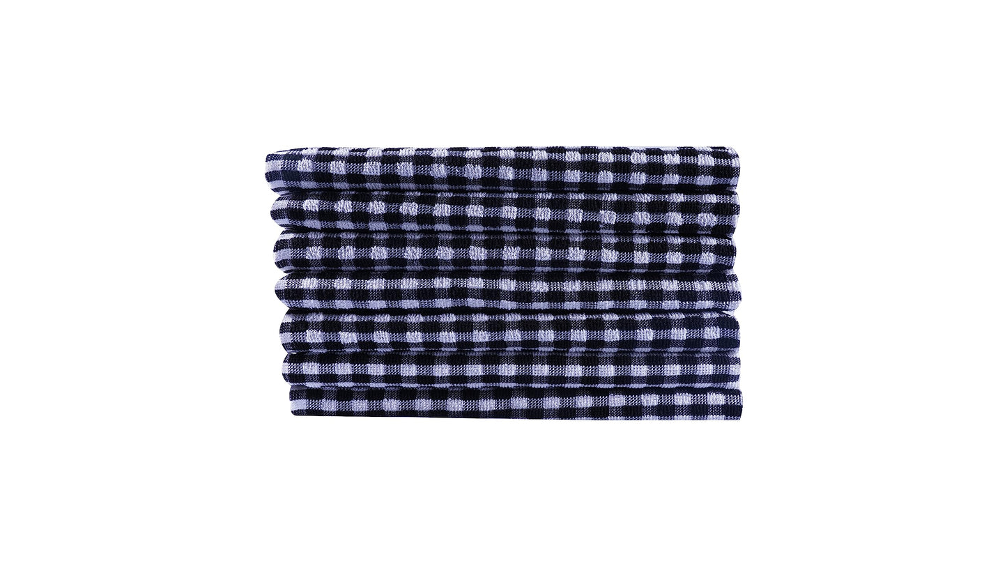 QUALITY HOME TEXTILES 100% CottonTerry Towelling Tea Towels with Hanging Loop | Pack of 3| Kitchen Hand Towels Dish Cloth Super Absorbent Soft Touch