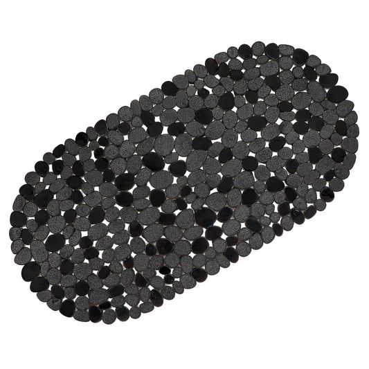 WELTRXE Shower Mat Non Slip Anti Mould Bathtub Mat For Bathroom Safety, Anti Slip Bath Mats, Anti Skid Oval PVC Bath Tub Mat with Grip Suction Cups &