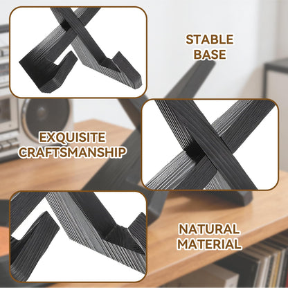 SMYJDMM Now Playing Vinyl Record Stand, Retro Now Spinning Record Stand, Vinyl Records Display Suitable for Magazines Textbooks Mobile Phones Tablets