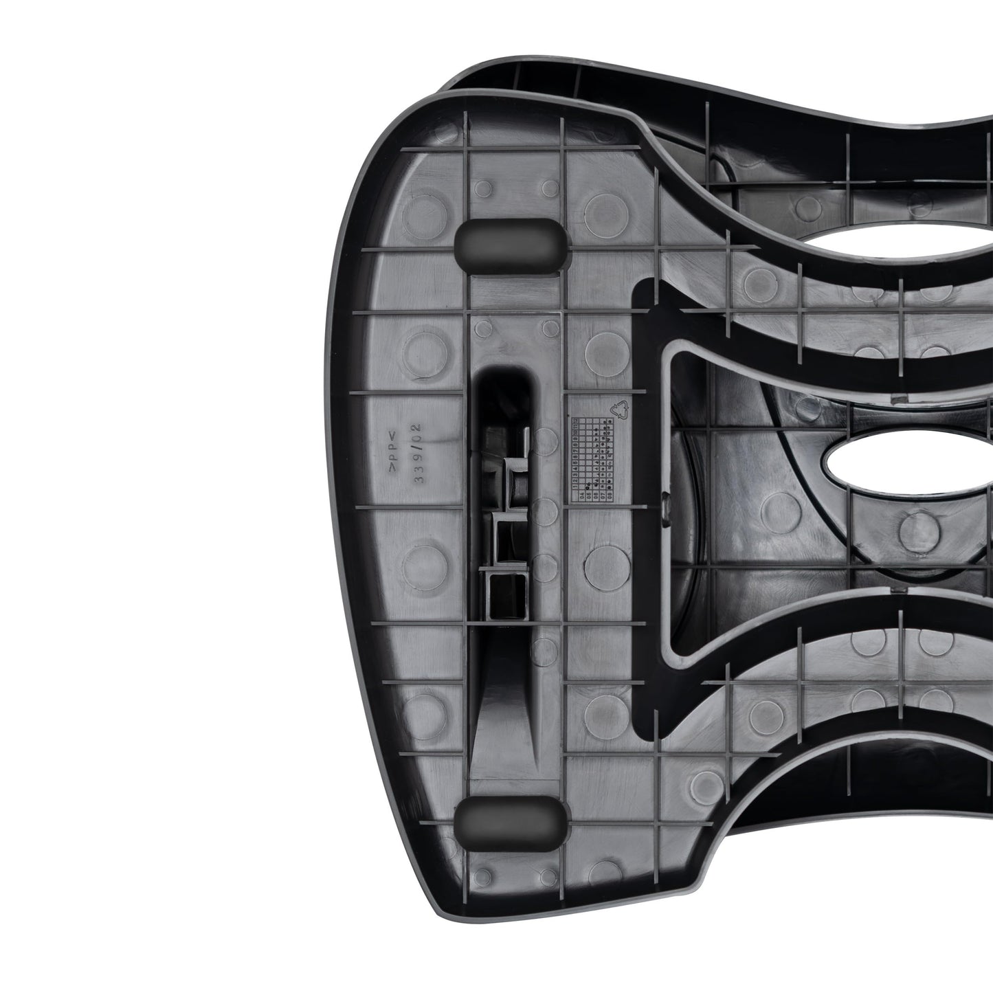 Unilux Nymphea Ergonomic Footrest – Adjustable Height & Tilt, Anti-Slip, Black, 42 x 32 cm