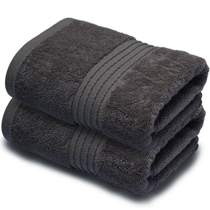 Makooz Premium 700 GSM Hand Towels for Bathroom 2 Pack – 100% Natural Ring-Spun Egyptian Cotton – Luxurious Ultra Soft