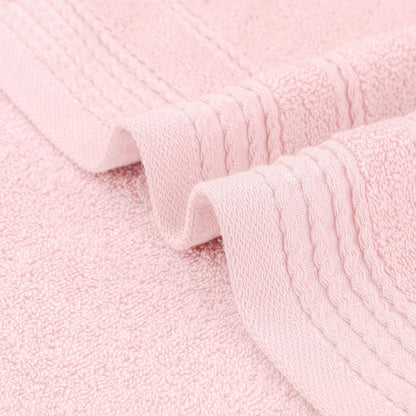 HMETOL Striped Comfort and Quick Drying Hand Towel Set (14 x 30 Inches)