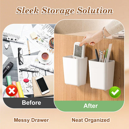 Surflyee 4PCS Kitchen Cabinet Door Storage Box, Kitchen Cupboard Organiser