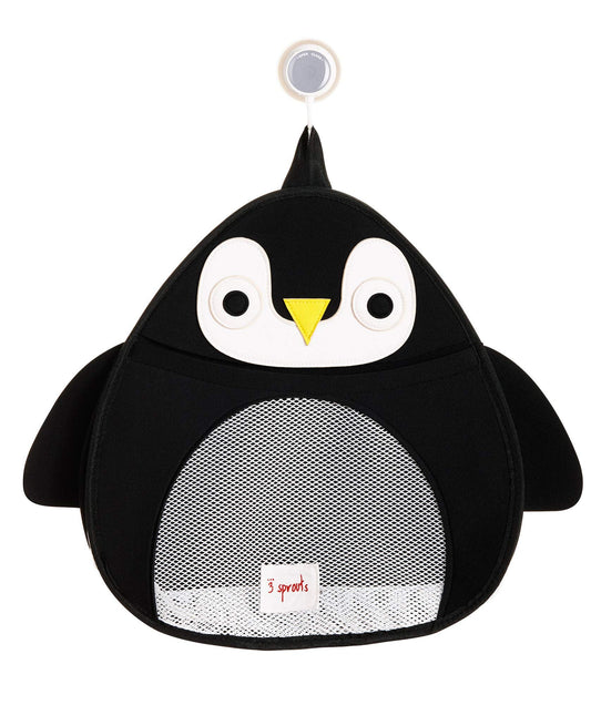 3 Sprouts Bath Storage Caddy - Organizer for Shower, Baby and Toys, Penguin