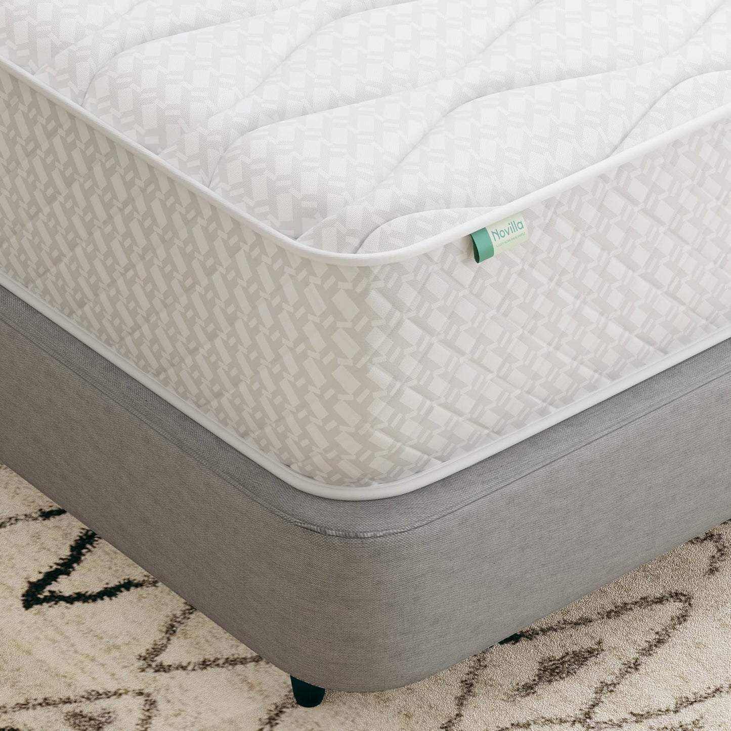 Novilla 5FT King Mattress, Hybrid Pocket Sprung Mattress 20cm Deep, Enhanced Support Medium Firm Comfort, Breathable Cover, Oeko-Tex Certified Fabric