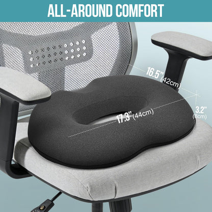 DmTown Donut Cushion for Hemorrhoids, Coccyx Cushion for Tailbone Pain