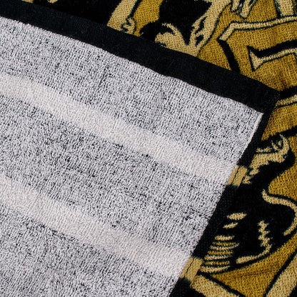 Harry Potter Hogwarts Crest Bath Towel – Large 75x150cm, 100% Cotton, Gift for Fans, Bathroom or Beach Use