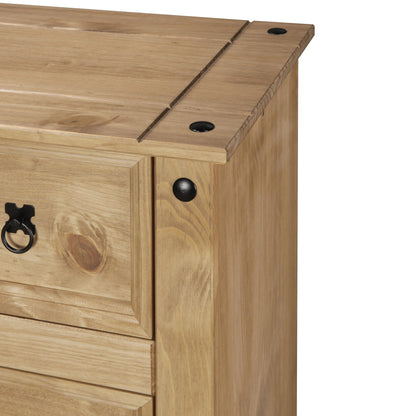 Mews Corona 4 Drawer Chest of Drawers Tall Solid Mexican Pine