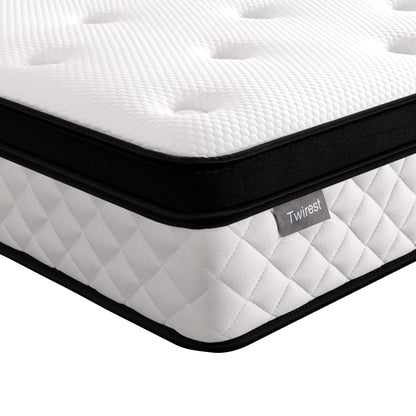 Twirest Single Mattress,Hybrid Mattress 99x190x25cm Pocket Sprung Mattress