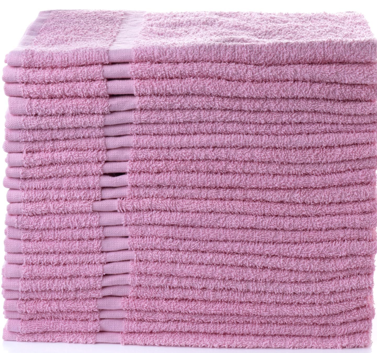 Simpli-Magic Cotton Hand Towels, 16"x27", Pack of 12, Pink