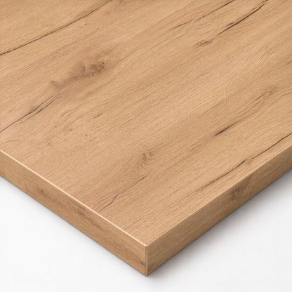 POKAR Table Top 140x60 cm | Desk Top 25 mm Thick | Perfect for Height Adjustable Standing Desk or Dining Table DIY | Durable Laminated Table Top