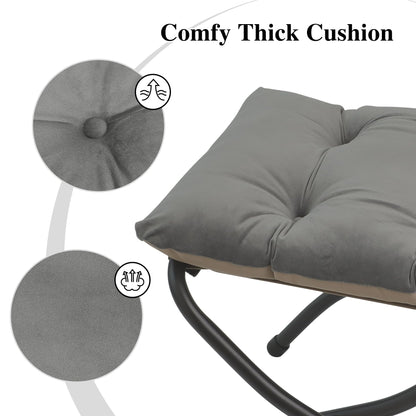 Mordchil EU 15"(H) Folding Ottoman, Foldable Footrest Stool, Portable Small Foot Stool for Couch, Collapsible Foot Rest Ottoman for Sofa