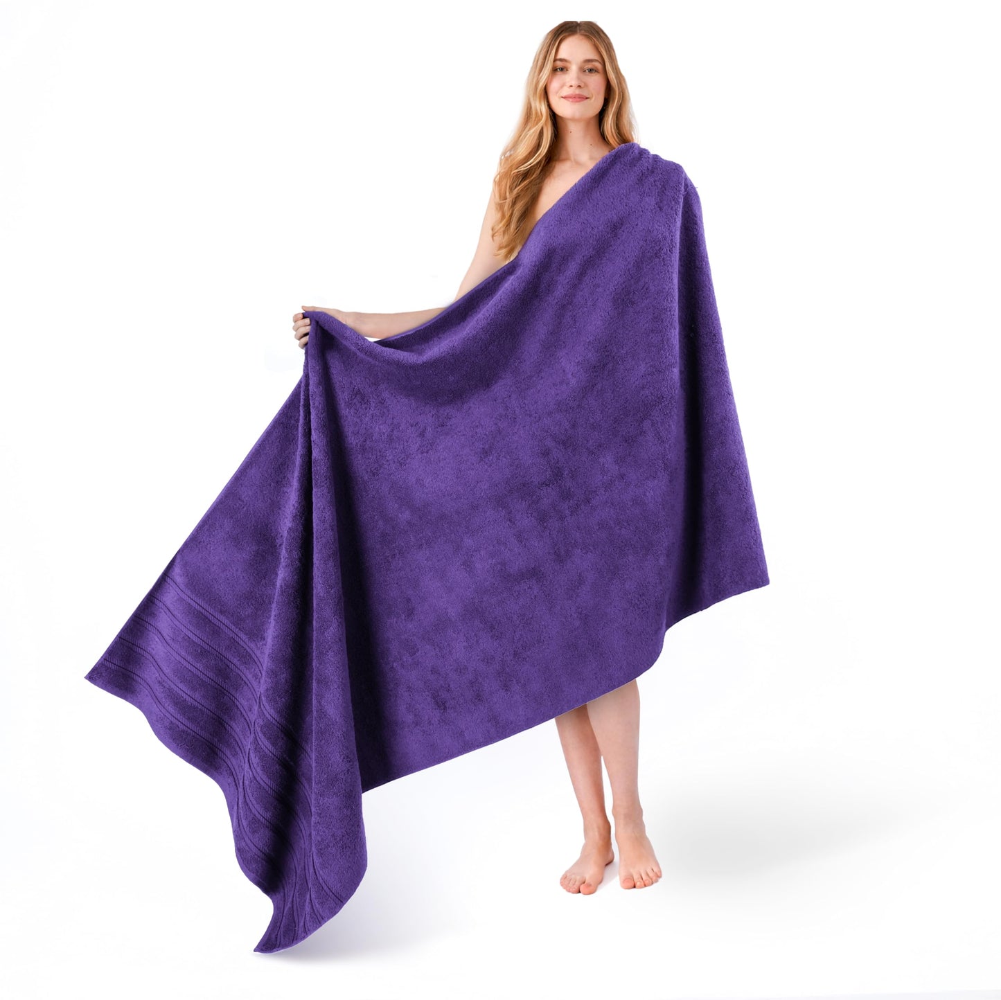 American Soft Linen 35x70 Jumbo Large Bath Towels, 100% Cotton Turkish Bath Sheet, Oversized Luxury Bath Towel Sheets for Bathroom Beach and Pool