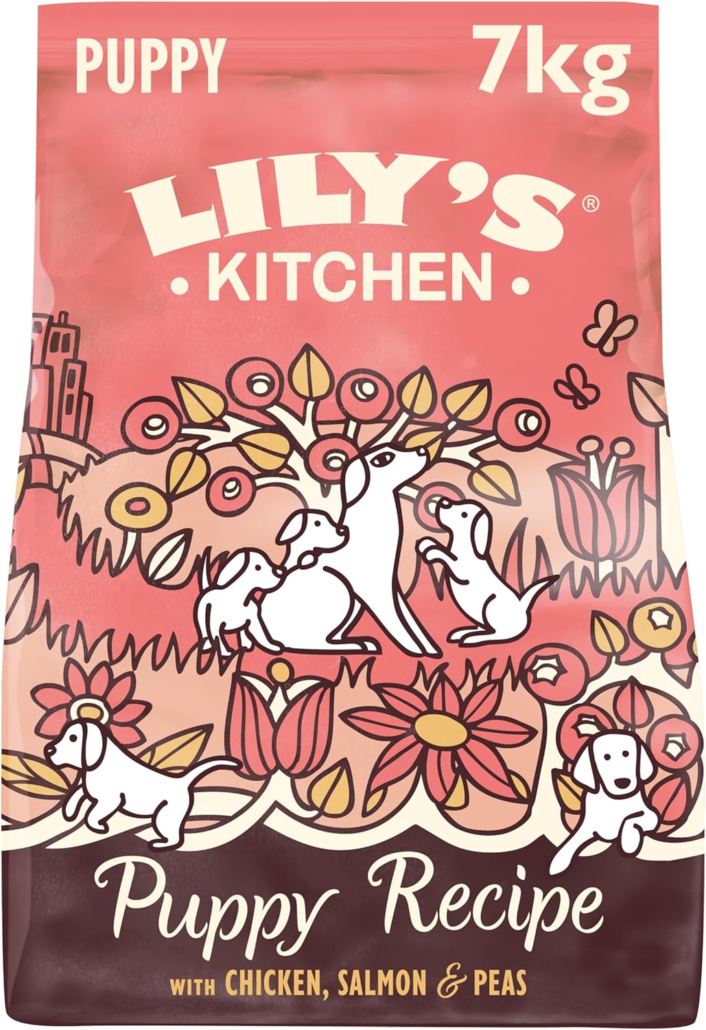 Made with Natural Ingredients Puppy Dry Dog Food Chicken, Salmon & Peas Grain-Free Recipe 7kg