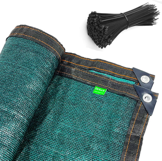 BeGrit Garden Privacy Fence Screening 10m x 2m Privacy Netting 90% HDPE Windbreak Netting Garden Privacy Protective Screens Tear-Resistant Shading Net