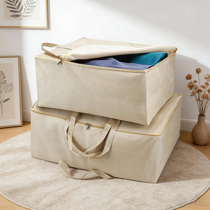 TWINKLEMON 4 Pcs Large Clothes Storage Bags with Zipper and Handles