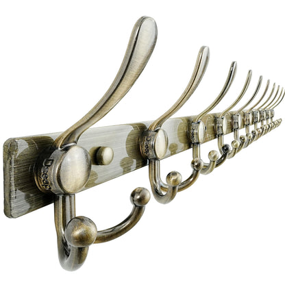 Dseap Coat Rack Wall Mount 94cm, Heavy Duty 2.5mm Base vs Flimsy 1mm, Double-Thick Solid Anti-Snap Hooks