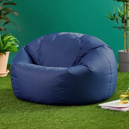 Bean Bag Bazaar Kingston Outdoor Bean Bag with Filling Included, Blue