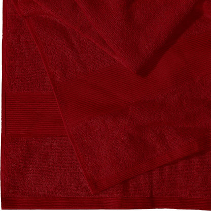 Textile Do Extra Large Super Jumbo Bath Sheet Towel 100% Egyptian Cotton XL Bath Sheets(100 x 200 cm-600 GSM) (Red)