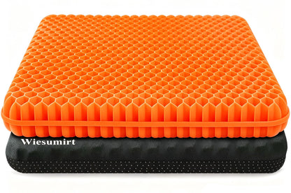 Plus Size Gel Seat Cushion, 50×50×4cm, Large and Thick Supportive Seat Cushion for Pressure Relief for Buttock, Sciatica, Tailbone Pain