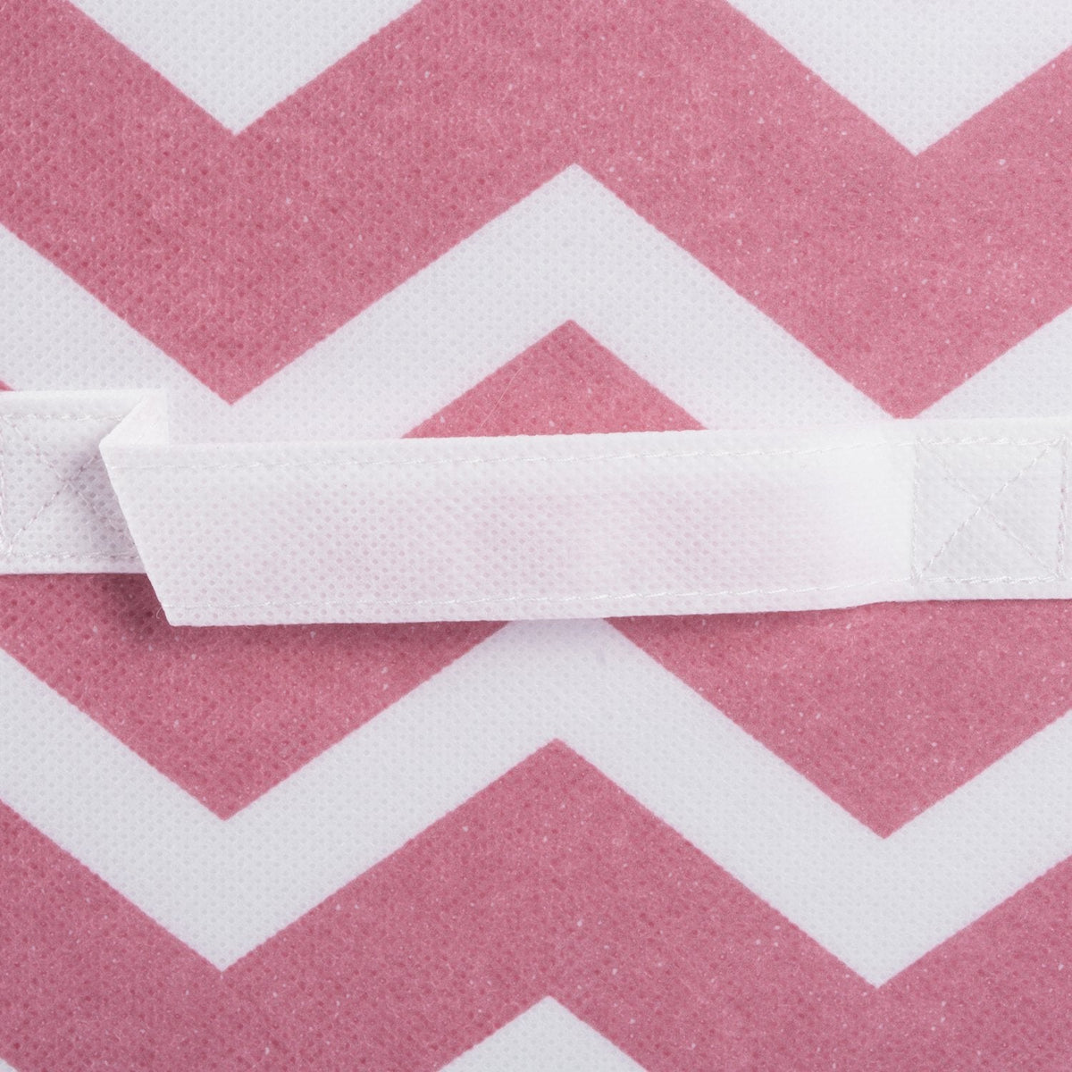 DII Fold-able Fabric Storage Container, 11 x 11 x 11-Inch, Set of 2, Rose Chevron, Small (2)