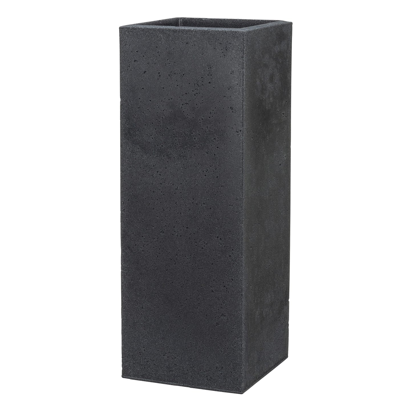 Scheurich Planter, Stony Black, 26 x 26 x 70 cm