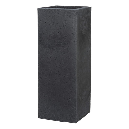 Scheurich Planter, Stony Black, 26 x 26 x 70 cm