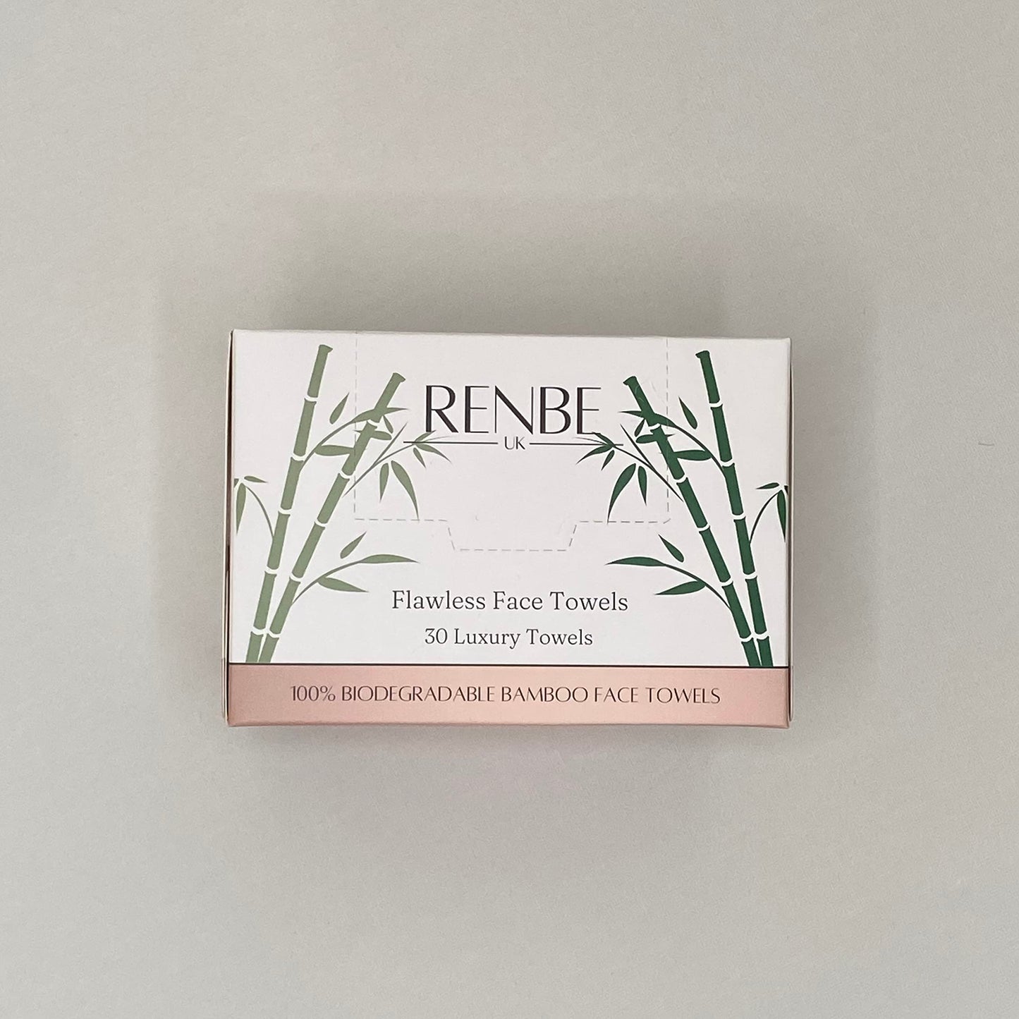 Renbe UK Flawless Face Towels | Biodegradable, Bamboo & Disposable Dry Face Towel | Makeup & Skincare Remover | Soft & Gentle For Sensitive Skin |