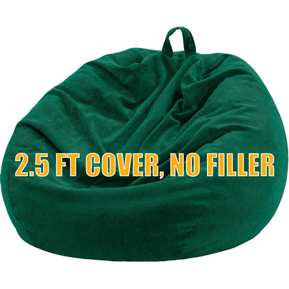 Nobildonna Bean Bag Chair Cover (No Filler) for Kids Beanbag Stuffed Animal Storage Without Filling Plush Toys Holder and Organizer Soft Premium